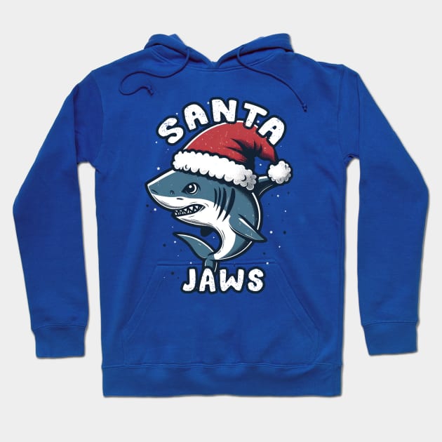 Santa Jaws- Christmas Shark Hoodie by Trendsdk